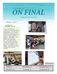 EAA Chapter 25 “Flight Lines”