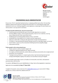 Engineering Sales Administrator