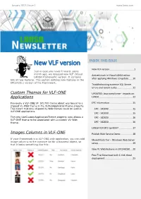 New VLF Version INSIDE THIS ISSUE New VLF Version