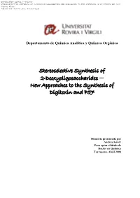 Stereoselective Synthesis of 2-Deoxyoligosaccharides New