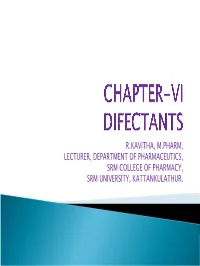 Chapter-Vi Difectants