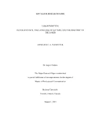 Loss Rewritten: Olivia and Jack, the Language of Letters, and the Rhetoric of the Loser