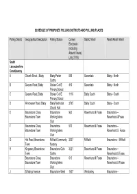 Schedule of Polling Districts