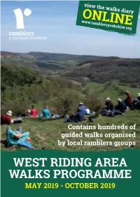 View the Walks Diary ONLINE