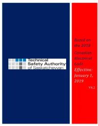 2018 Canadian Electrical Code Saskatchewan Interpretations