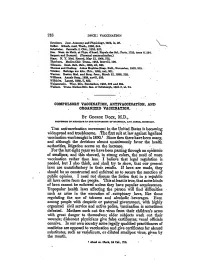 Compulsory Vaccination, Antivaccination, And