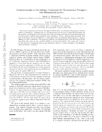 Counterexample to the Bohigas Conjecture for Transmission Through a One-Dimensional Lattice