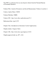 Introduction to Stochastic Control Applications