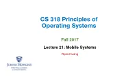 Mobile Systems