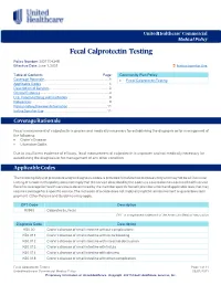 Fecal Calprotectin Testing