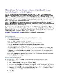 Internet Browser Settings to Protect Yourself and Continue Access to Banknet – Security Upgrade