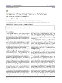 Management of Intra-Articular Fractures of the Calcaneus: Introducing a New Locking Plate