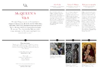 Mcqueen's V&A