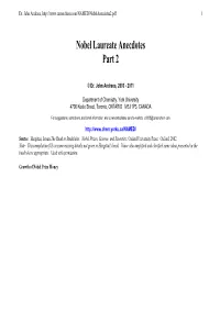 Nobel Laureate Information From