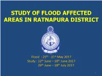 Study of Flood Affected Areas in Ratnapura District