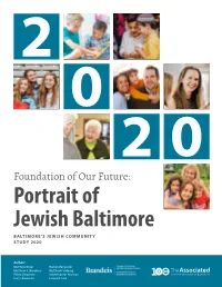 2020 Greater Baltimore Jewish Community Study
