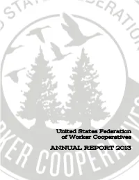Annual Report 2013 Table of Contents
