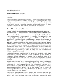 Multilingualism in Lithuania