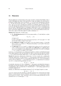 11. Dimension