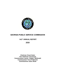 2020 Annual Report, Pursuant to O.C.G.A