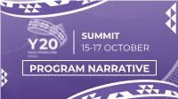 PROGRAM NARRATIVE DAY 1: YOUTH EMPOWERMENT 15 October