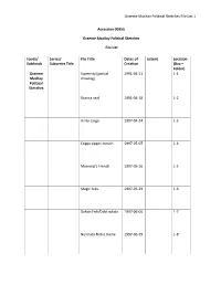 Subfonds Series