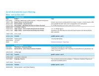 Zurich Instruments Users Meeting