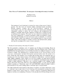 1 Three Waves of Variation Study