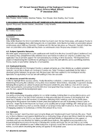 Draft Minutes of the 43Rd AGM of The