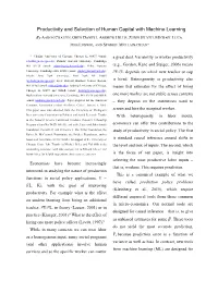 Productivity and Selection of Human Capital with Machine Learning