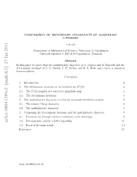 Comparison of Secondary Invariants of Algebraic K-Theory 3