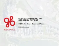 PUBLIC CONSULTATION STRATEGY REPORT 2157 Lake Shore Boulevard West