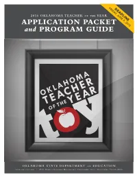 APPLICATION PACKET and PROGRAM GUIDE