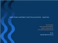 Chiltern District Revitalisation Groups