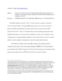 Comment on Advanced Notice of Proposed Rulemaking Regarding