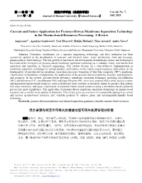 Current and Future Application for Pressure-Driven Membrane Separation Technology in the Marine-Based Resources Processing: a Review