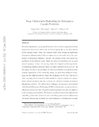 Deep Collaborative Embedding for Information Cascade Prediction