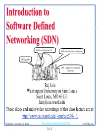 Introduction to Software Defined Networking (SDN)