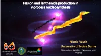 Lanthanide Production in R-Process Nucleosynthesis