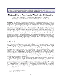 Multimodality in Aerodynamic Wing Design Optimization