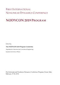 Nodycon 2019 Program