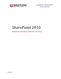 Sharepoint 2010
