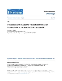 The Consequences of Appalachian Representation in Pop Culture