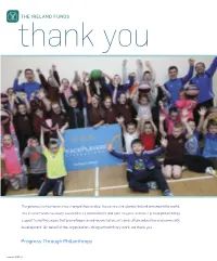 The Generosity of Our Donors Has Changed Thousands of Lives Across the Island of Ireland and Around the World
