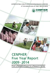 CENPHER Five Year Report 2009-2014: from a Research Project to a Research Center