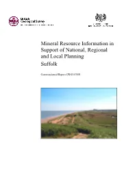 Mineral Resource Information in Support of National, Regional and Local Planning