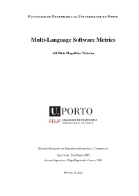 Multi-Language Software Metrics