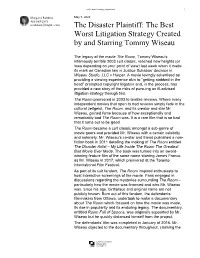 The Disaster Plaintiff: the Best Worst Litigation Strategy Created by and Starring Tommy Wiseau