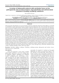 A Review of Salmonella Enterica with Particular Focus