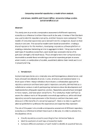 Comparing Consortial Repositories: a Model-Driven Analysis. Josh Brown